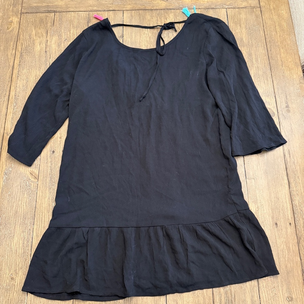 Xhilaration Black Swim Coverup Dress